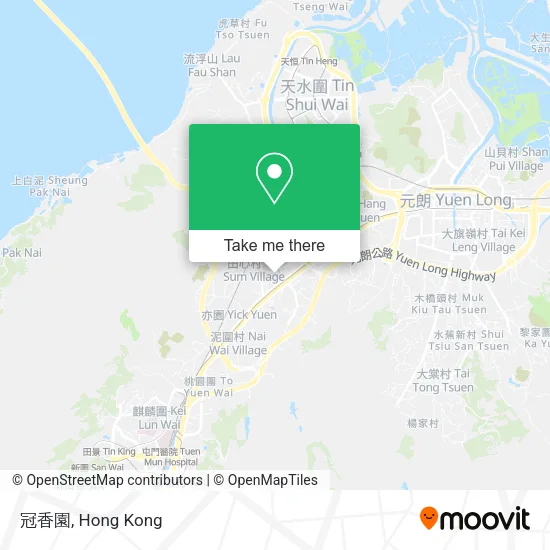 冠香園 map