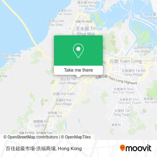 百佳超級市場-洪福商場地圖