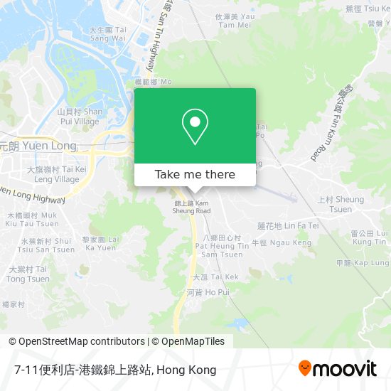 7-11便利店-港鐵錦上路站 map