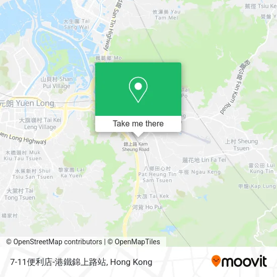 7-11便利店-港鐵錦上路站 map