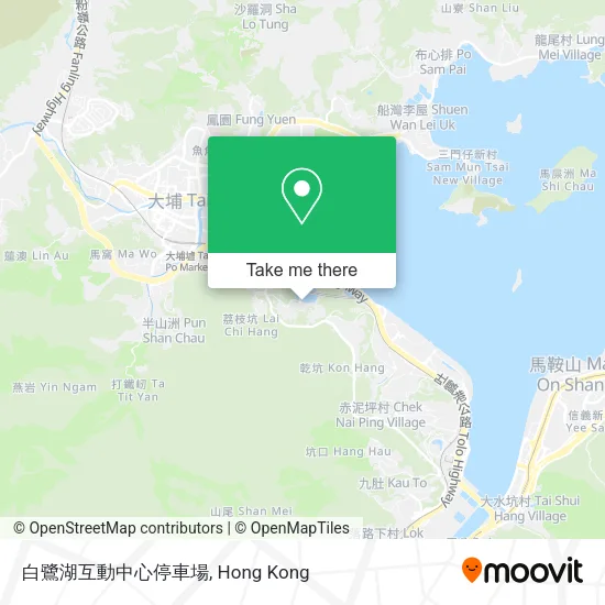 白鷺湖互動中心停車場 map