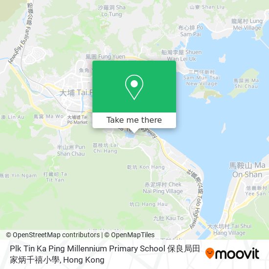 Plk Tin Ka Ping Millennium Primary School 保良局田家炳千禧小學 map