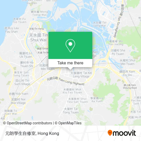 元朗學生自修室地圖