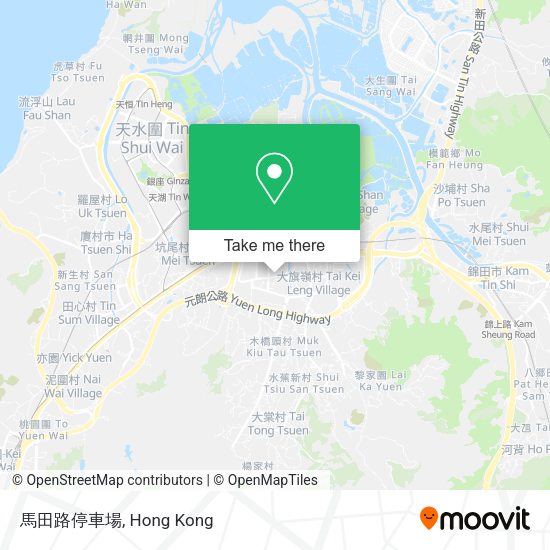 馬田路停車場地圖