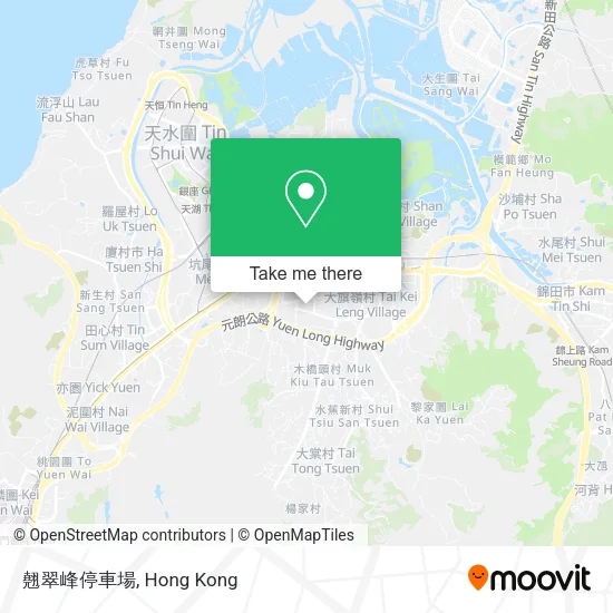 翹翠峰停車場地圖