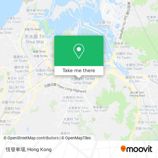 恆發車場地圖