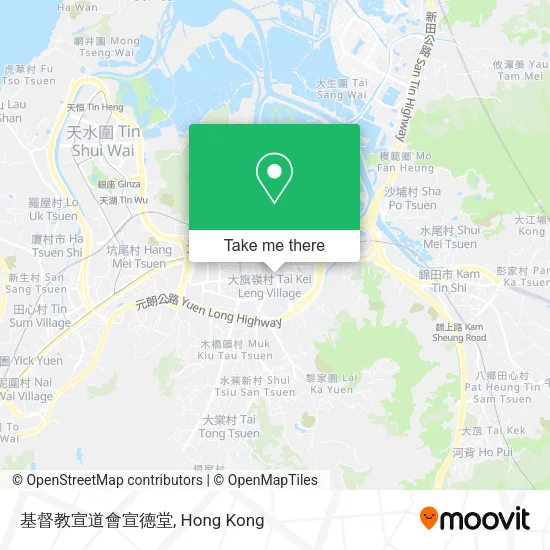 基督教宣道會宣德堂地圖