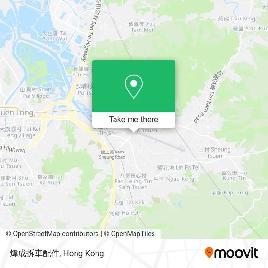 煒成拆車配件 map