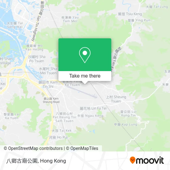 八鄉古廟公園 map