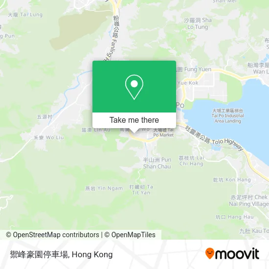 禦峰豪園停車場地圖