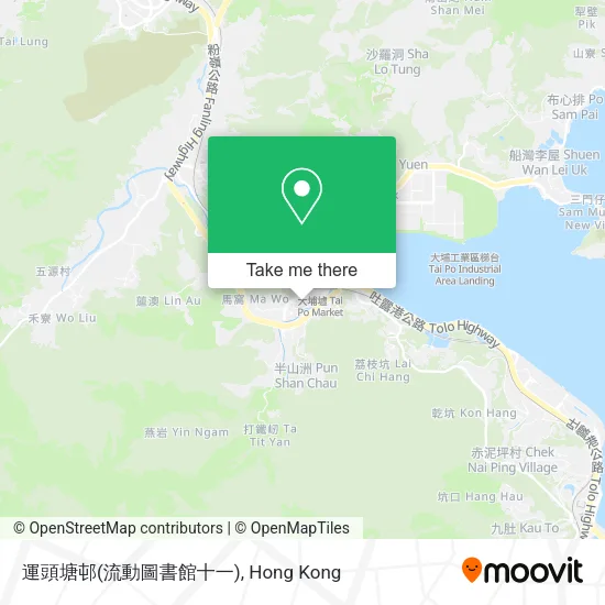 運頭塘邨(流動圖書館十一)地圖