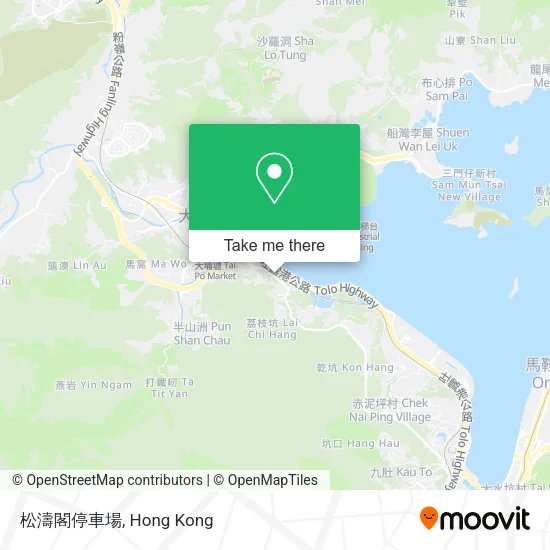 松濤閣停車場 map