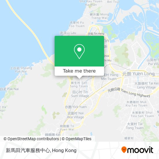 新馬田汽車服務中心地圖