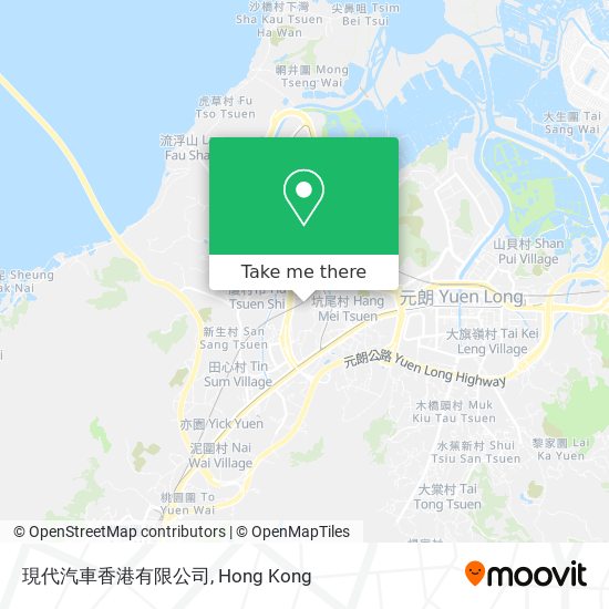 現代汽車香港有限公司地圖