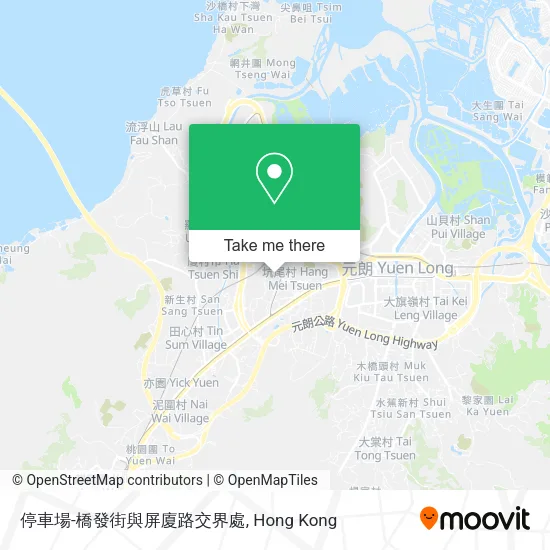 停車場-橋發街與屏廈路交界處地圖