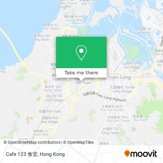 Cafe 123 食堂地圖