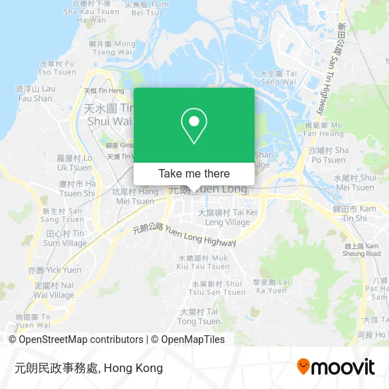 元朗民政事務處地圖