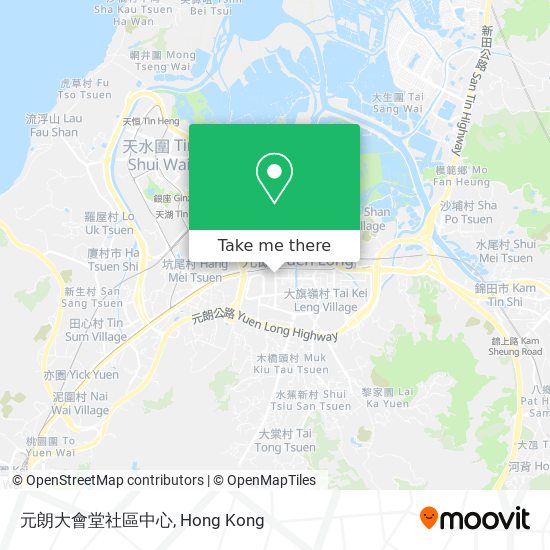 元朗大會堂社區中心 map