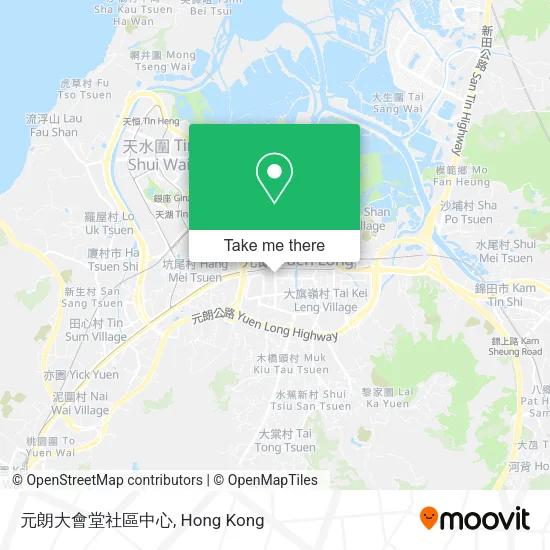 元朗大會堂社區中心地圖