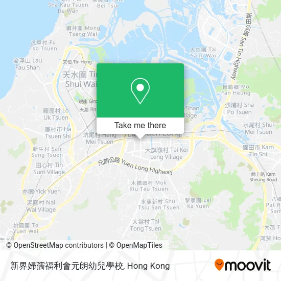 新界婦孺福利會元朗幼兒學校地圖