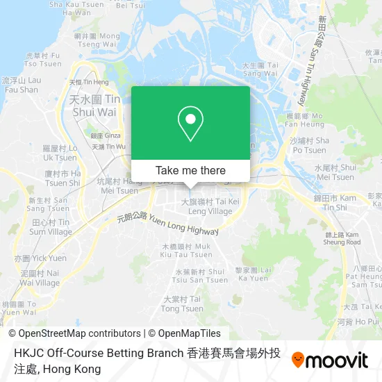 HKJC Off-Course Betting Branch 香港賽馬會場外投注處地圖