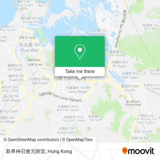 新界神召會元朗堂地圖