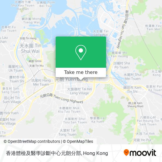 香港體檢及醫學診斷中心元朗分部 map