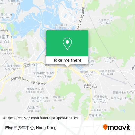 凹頭青少年中心地圖
