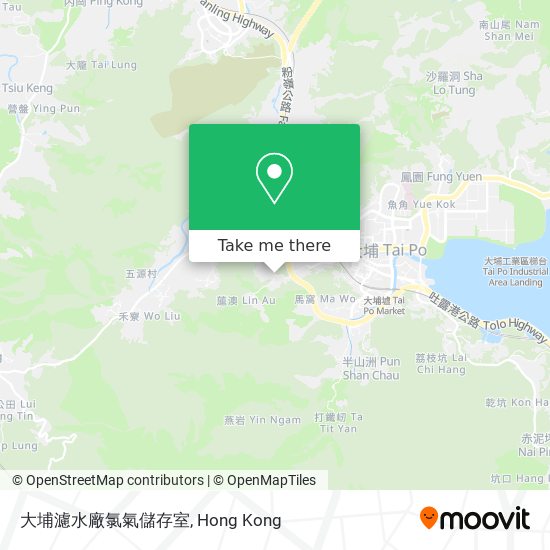 大埔濾水廠氯氣儲存室 map