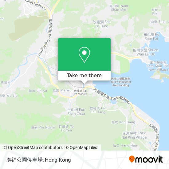 廣福公園停車場 map