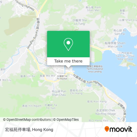 宏福苑停車場 map