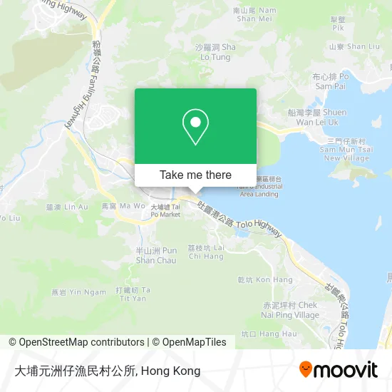 大埔元洲仔漁民村公所 map