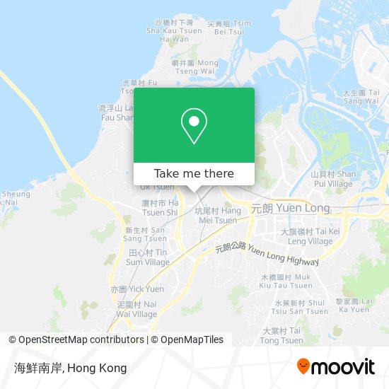 海鮮南岸地圖