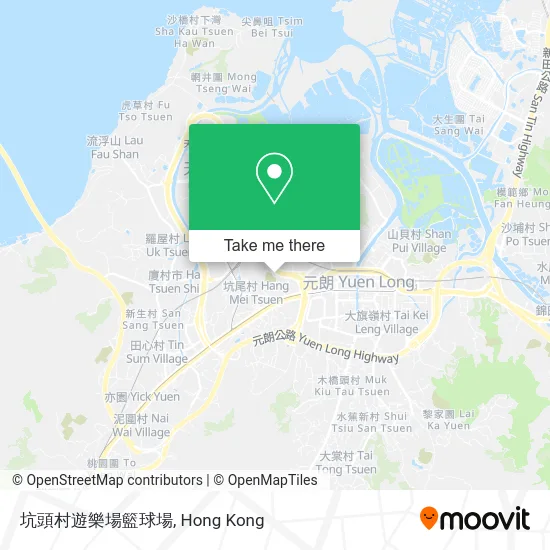 坑頭村遊樂場籃球場 map