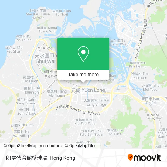 朗屏體育館壁球場 map