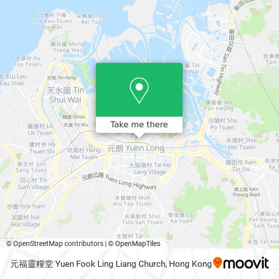 元福靈糧堂 Yuen Fook Ling Liang Church map
