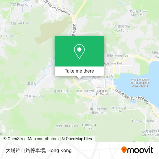 大埔錦山路停車場 map