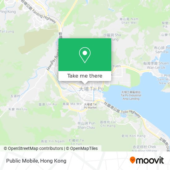 Public Mobile map