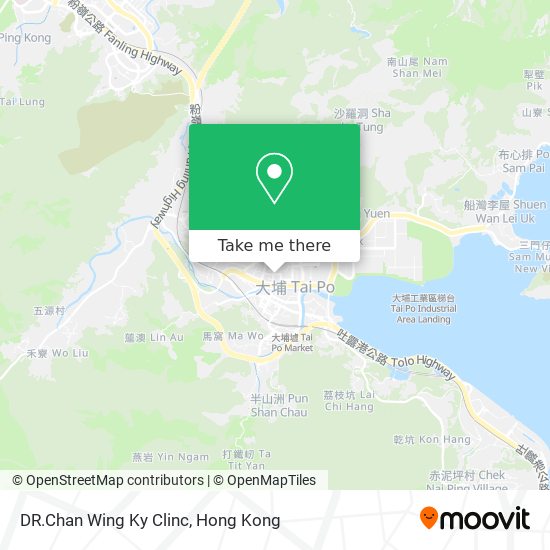 DR.Chan Wing Ky Clinc map