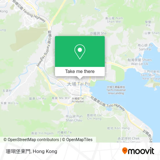 珊瑚堡東門地圖