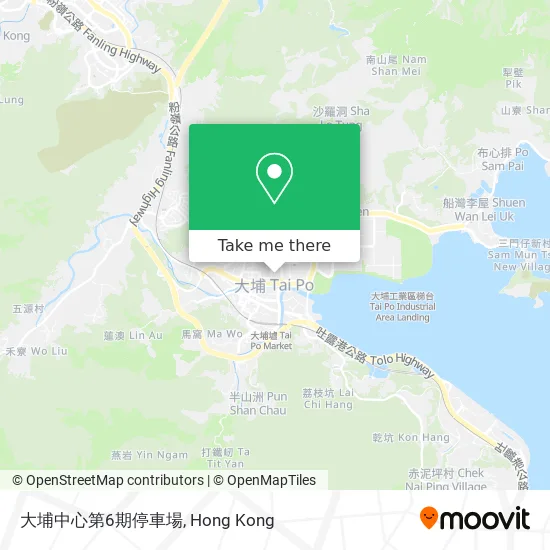 大埔中心第6期停車場地圖