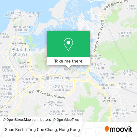 Shan Bei Lu Ting Che Chang map