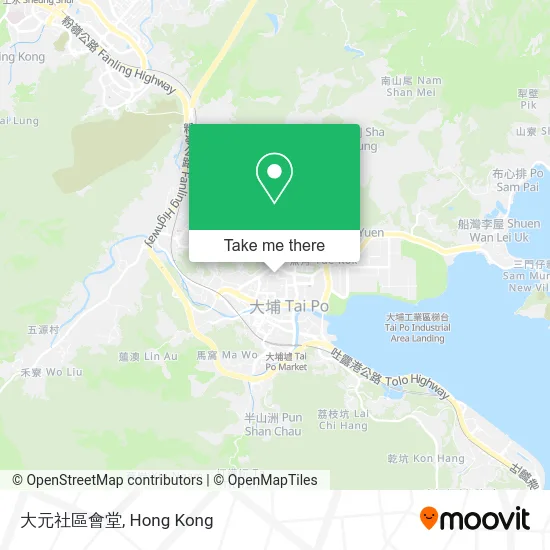 大元社區會堂 map