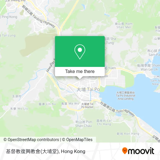 基督教復興教會(大埔堂)地圖