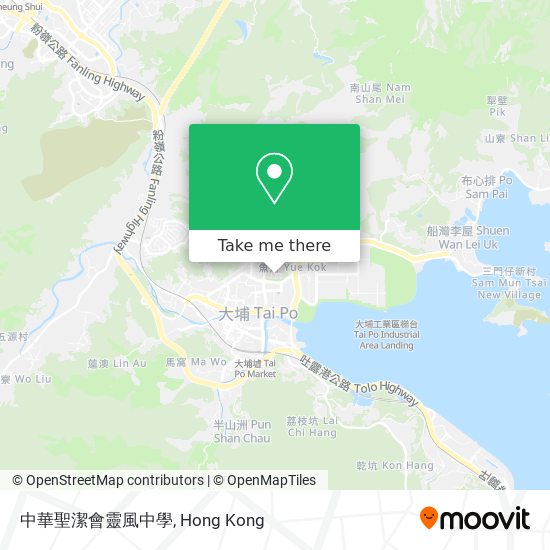 中華聖潔會靈風中學 map
