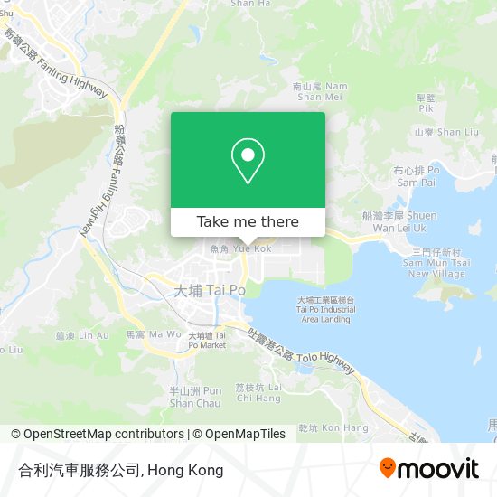 合利汽車服務公司 map