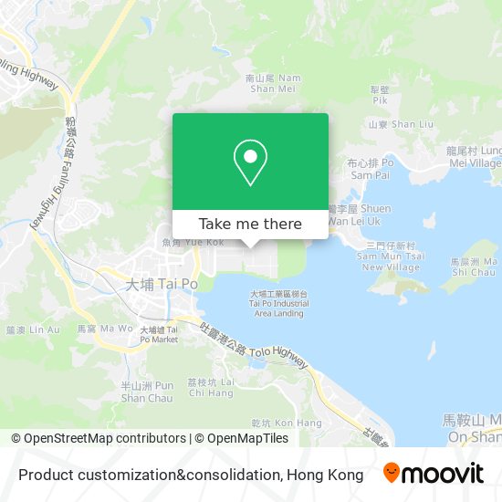 Product customization&consolidation map