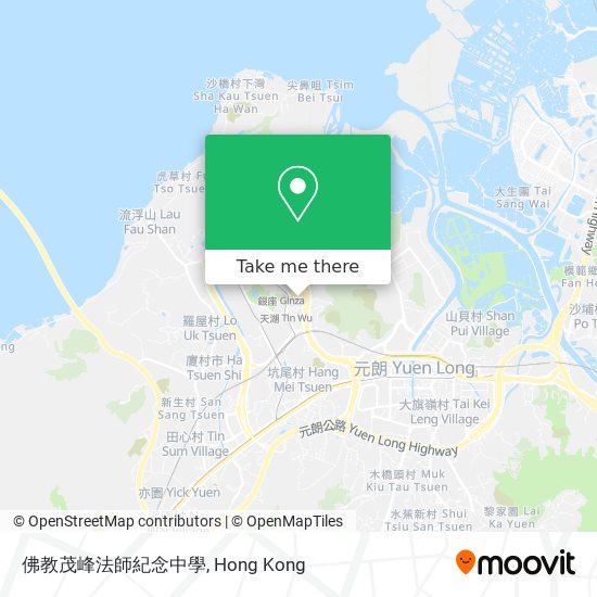 佛教茂峰法師紀念中學 map