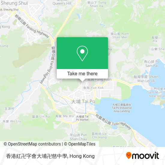 香港紅卍字會大埔卍慈中學地圖