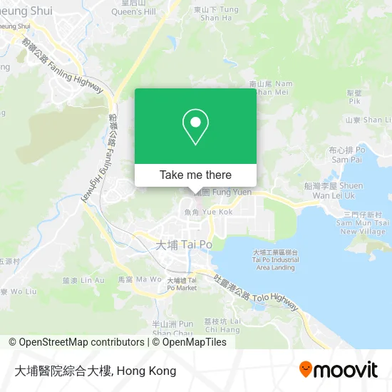 大埔醫院綜合大樓地圖
